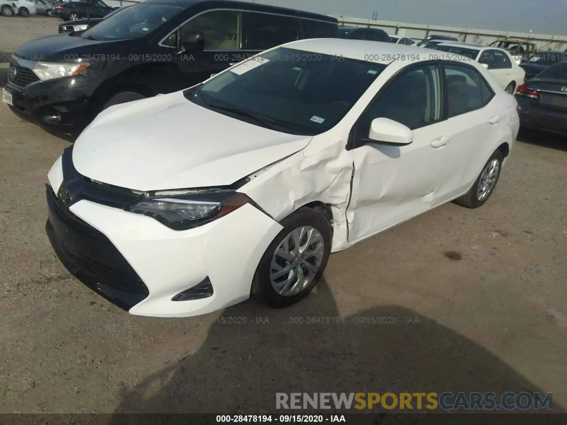 2 Photograph of a damaged car 5YFBURHE4KP888343 TOYOTA COROLLA 2019