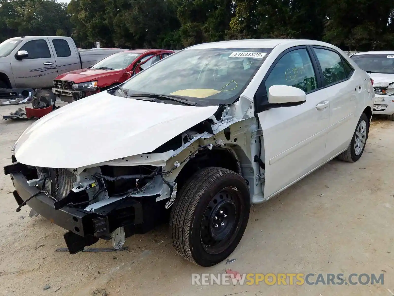 2 Photograph of a damaged car 5YFBURHE4KP888603 TOYOTA COROLLA 2019