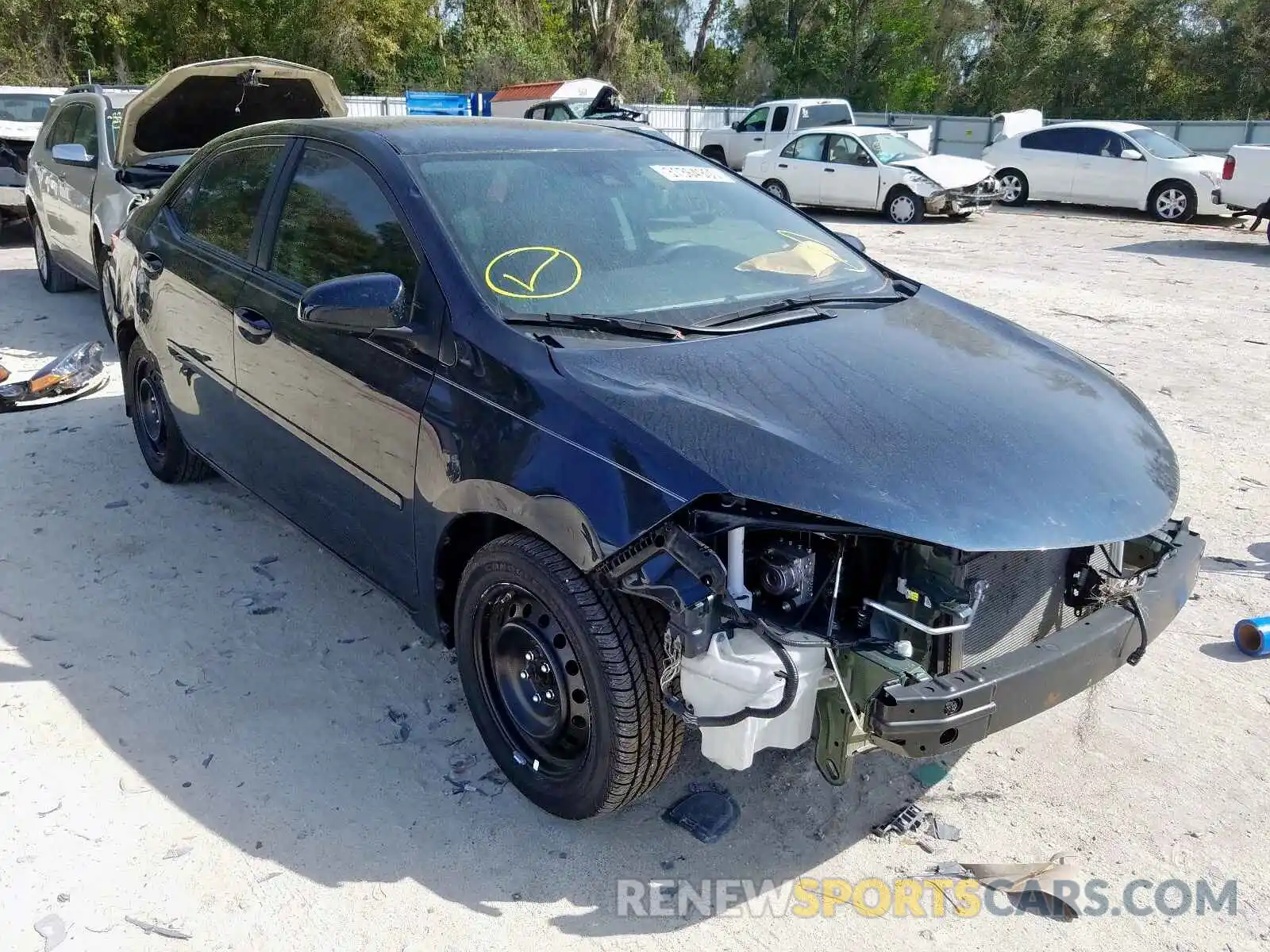 1 Photograph of a damaged car 5YFBURHE4KP889167 TOYOTA COROLLA 2019