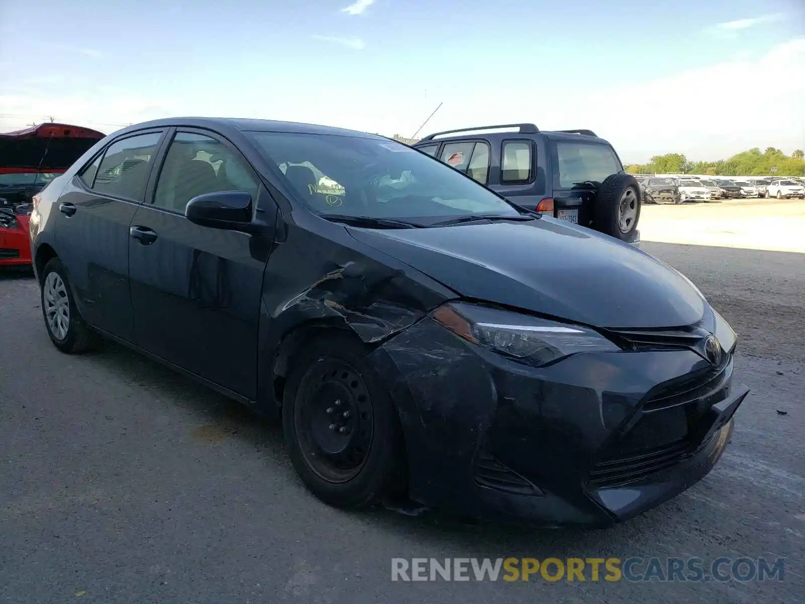 1 Photograph of a damaged car 5YFBURHE4KP889315 TOYOTA COROLLA 2019