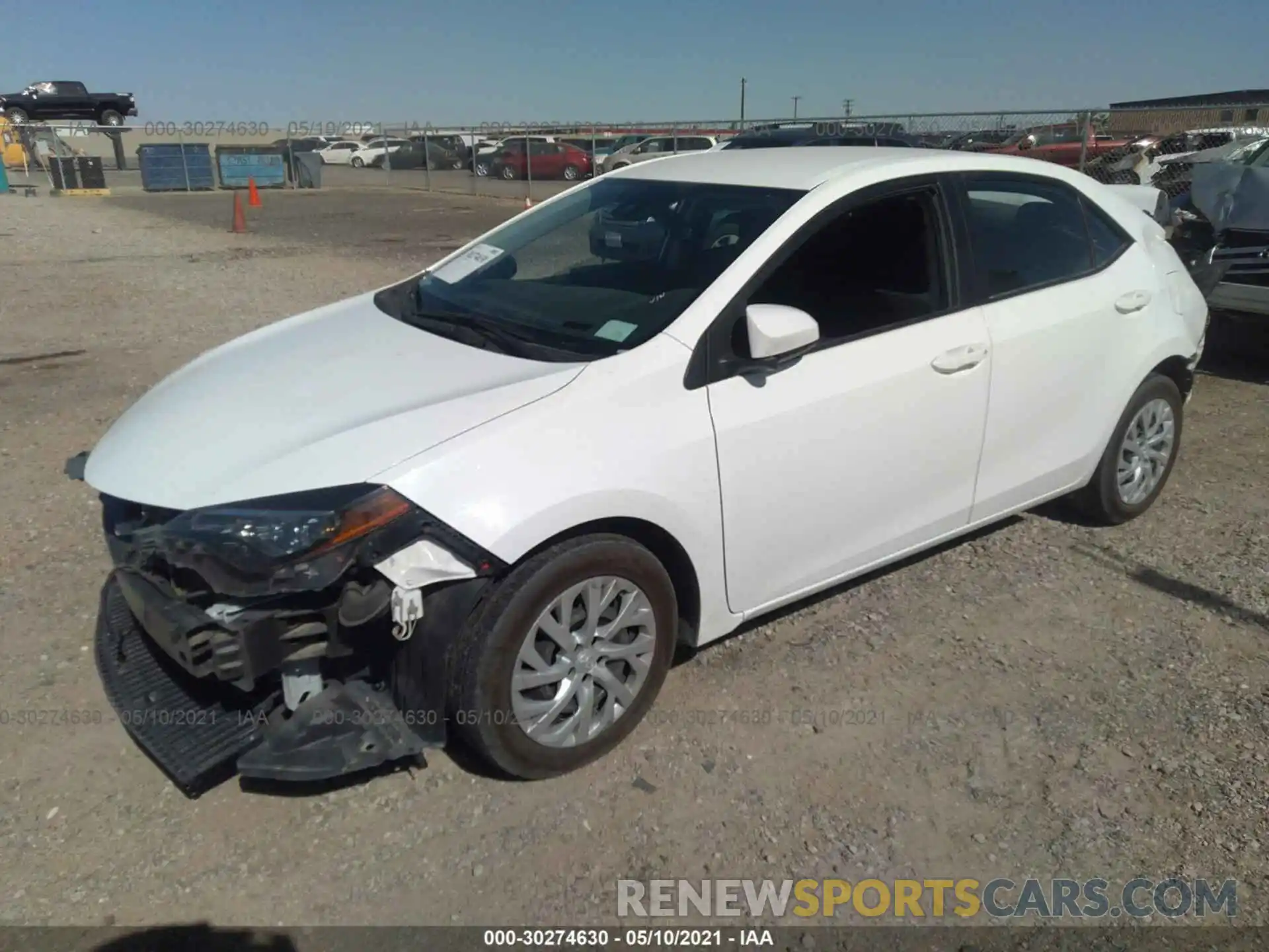 2 Photograph of a damaged car 5YFBURHE4KP889413 TOYOTA COROLLA 2019