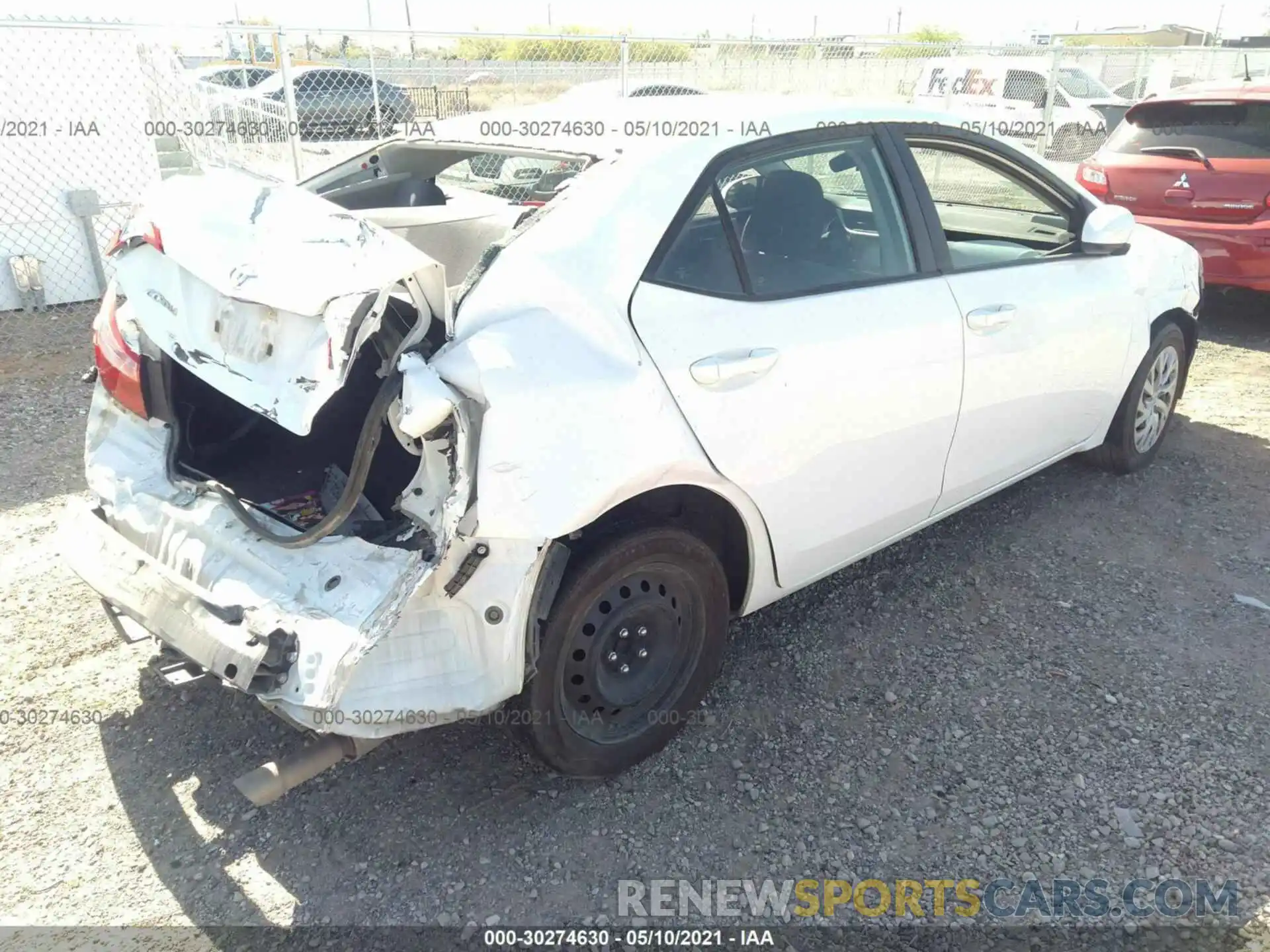 4 Photograph of a damaged car 5YFBURHE4KP889413 TOYOTA COROLLA 2019