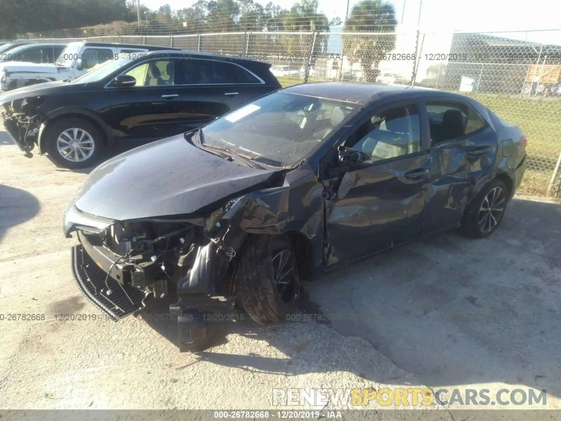 2 Photograph of a damaged car 5YFBURHE4KP889735 TOYOTA COROLLA 2019