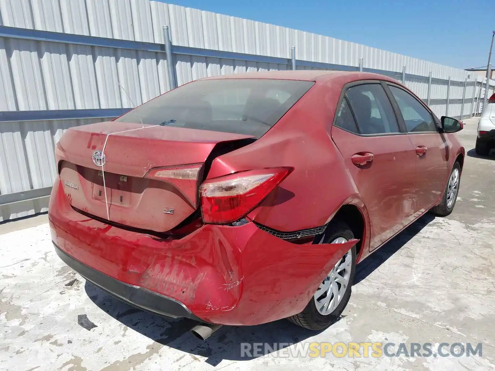 4 Photograph of a damaged car 5YFBURHE4KP889749 TOYOTA COROLLA 2019