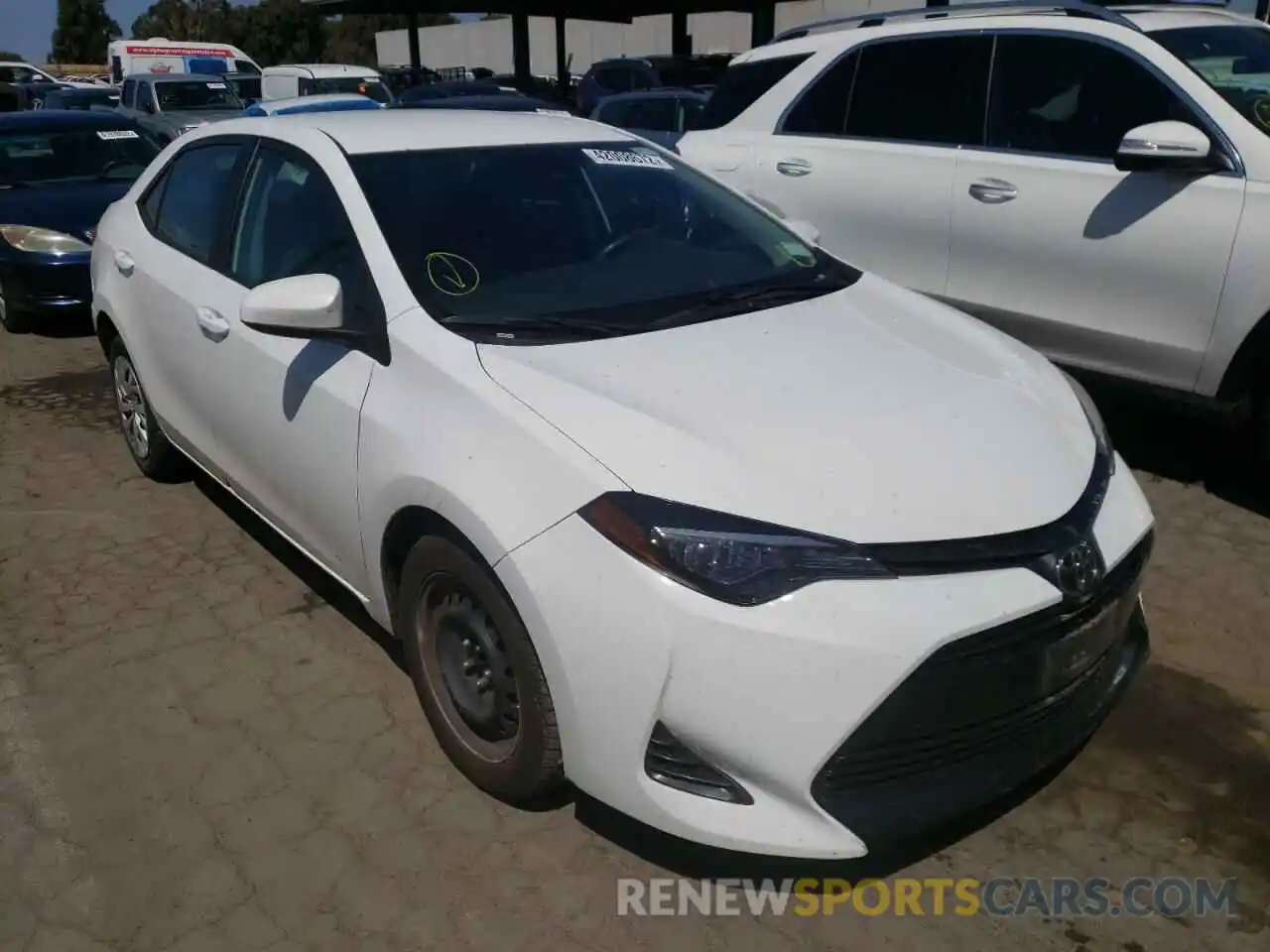 1 Photograph of a damaged car 5YFBURHE4KP889766 TOYOTA COROLLA 2019