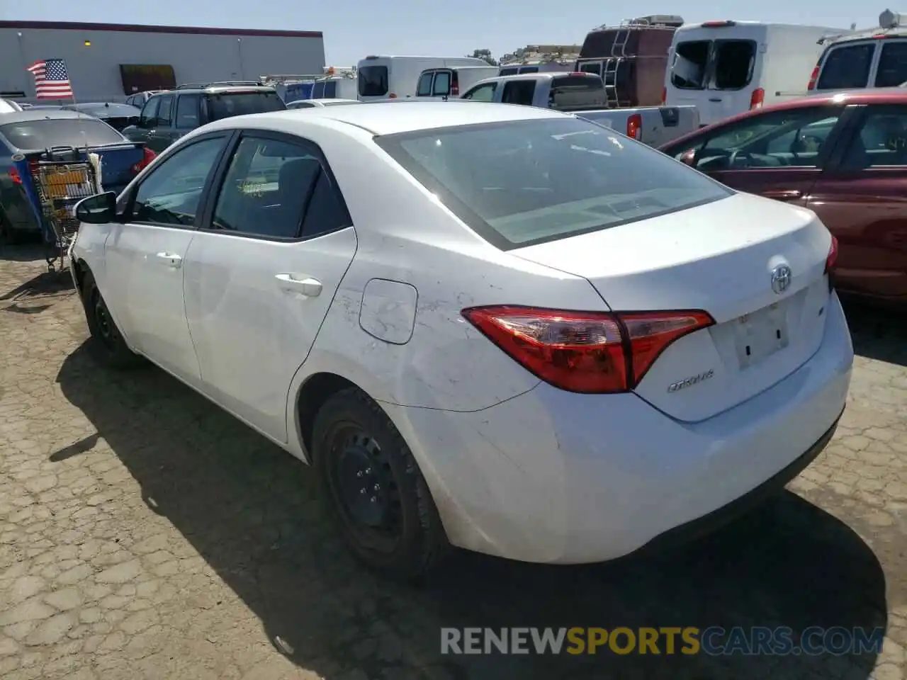 3 Photograph of a damaged car 5YFBURHE4KP889766 TOYOTA COROLLA 2019