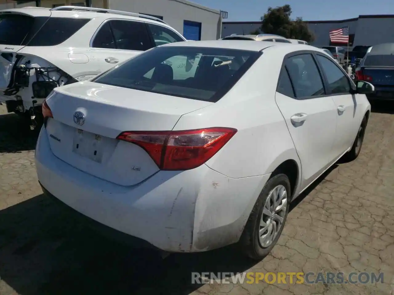 4 Photograph of a damaged car 5YFBURHE4KP889766 TOYOTA COROLLA 2019