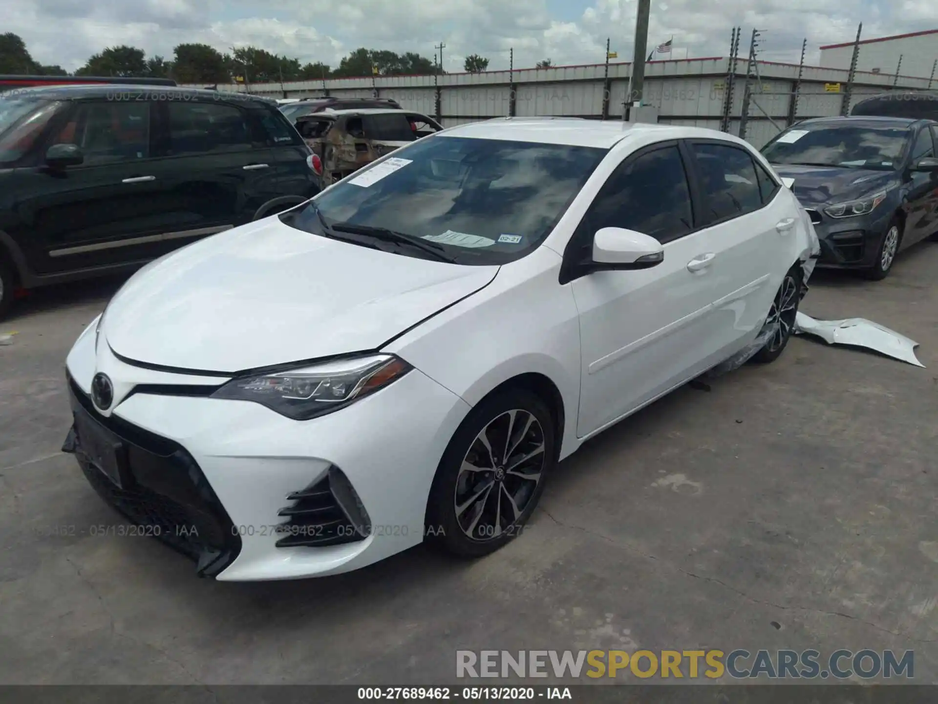 2 Photograph of a damaged car 5YFBURHE4KP890187 TOYOTA COROLLA 2019