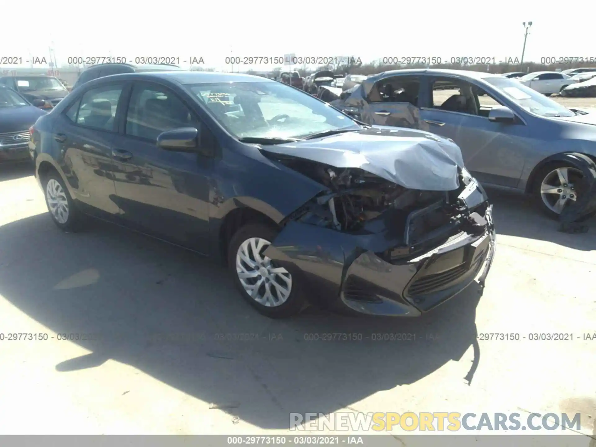 1 Photograph of a damaged car 5YFBURHE4KP890433 TOYOTA COROLLA 2019