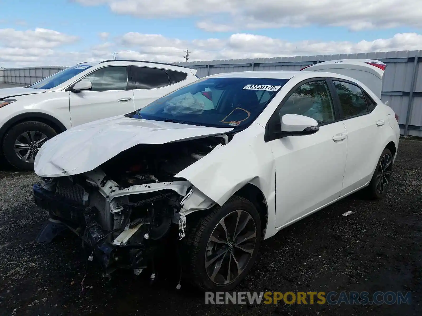 2 Photograph of a damaged car 5YFBURHE4KP891128 TOYOTA COROLLA 2019