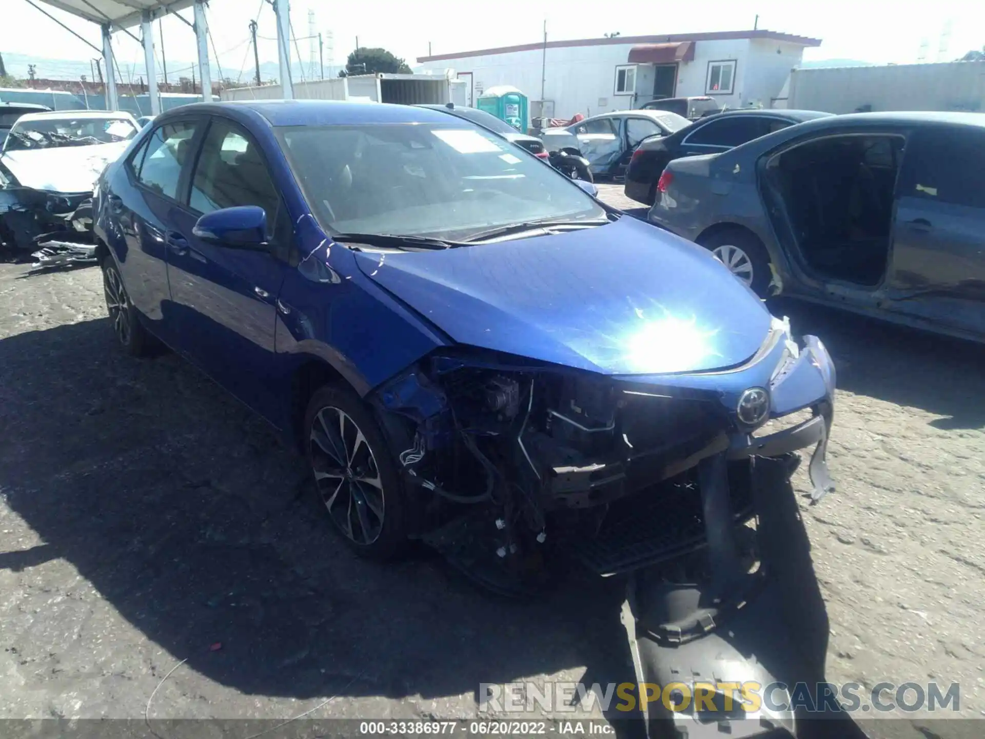 1 Photograph of a damaged car 5YFBURHE4KP892070 TOYOTA COROLLA 2019