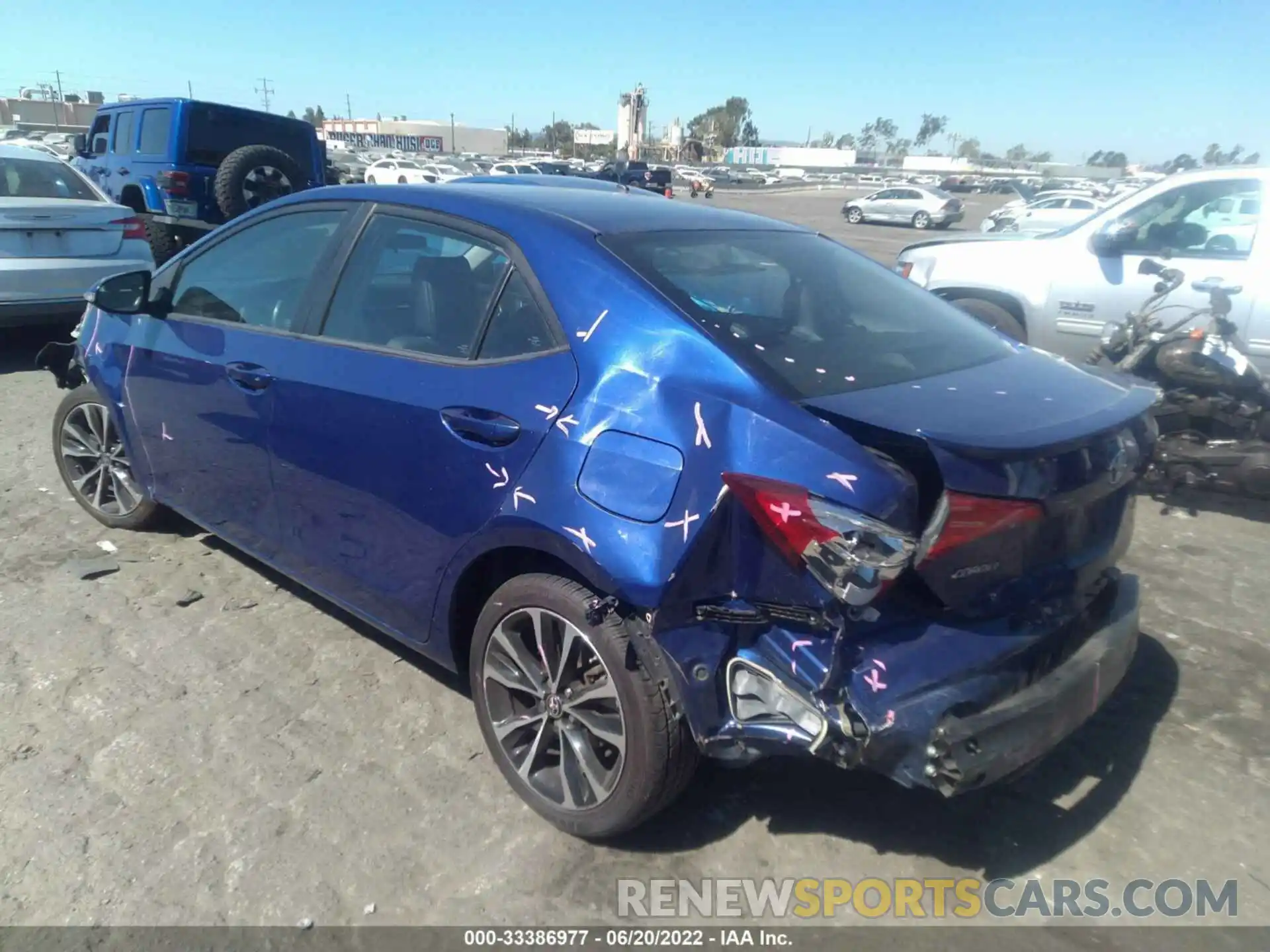 3 Photograph of a damaged car 5YFBURHE4KP892070 TOYOTA COROLLA 2019