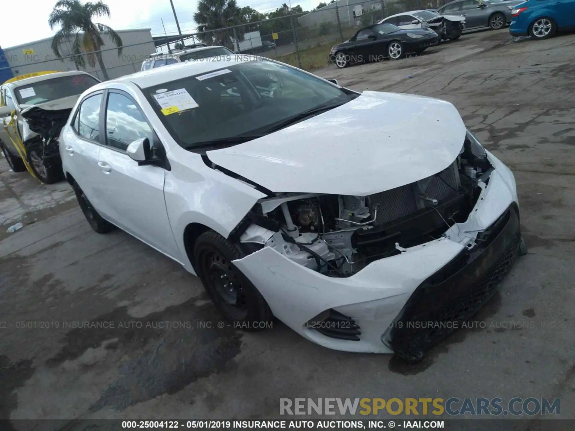 1 Photograph of a damaged car 5YFBURHE4KP892179 TOYOTA COROLLA 2019