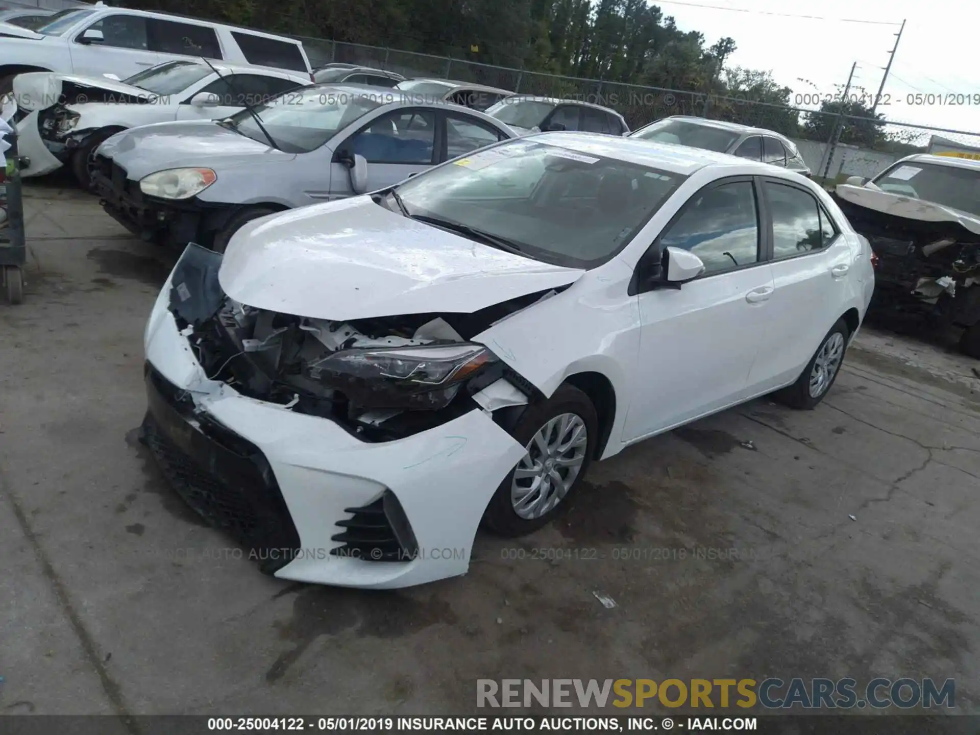 2 Photograph of a damaged car 5YFBURHE4KP892179 TOYOTA COROLLA 2019