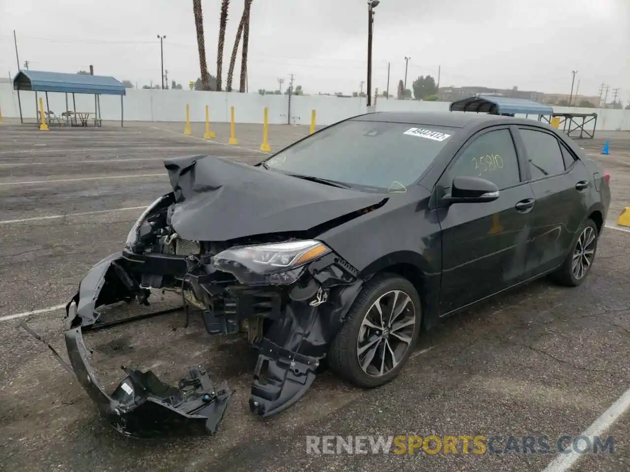 2 Photograph of a damaged car 5YFBURHE4KP892960 TOYOTA COROLLA 2019