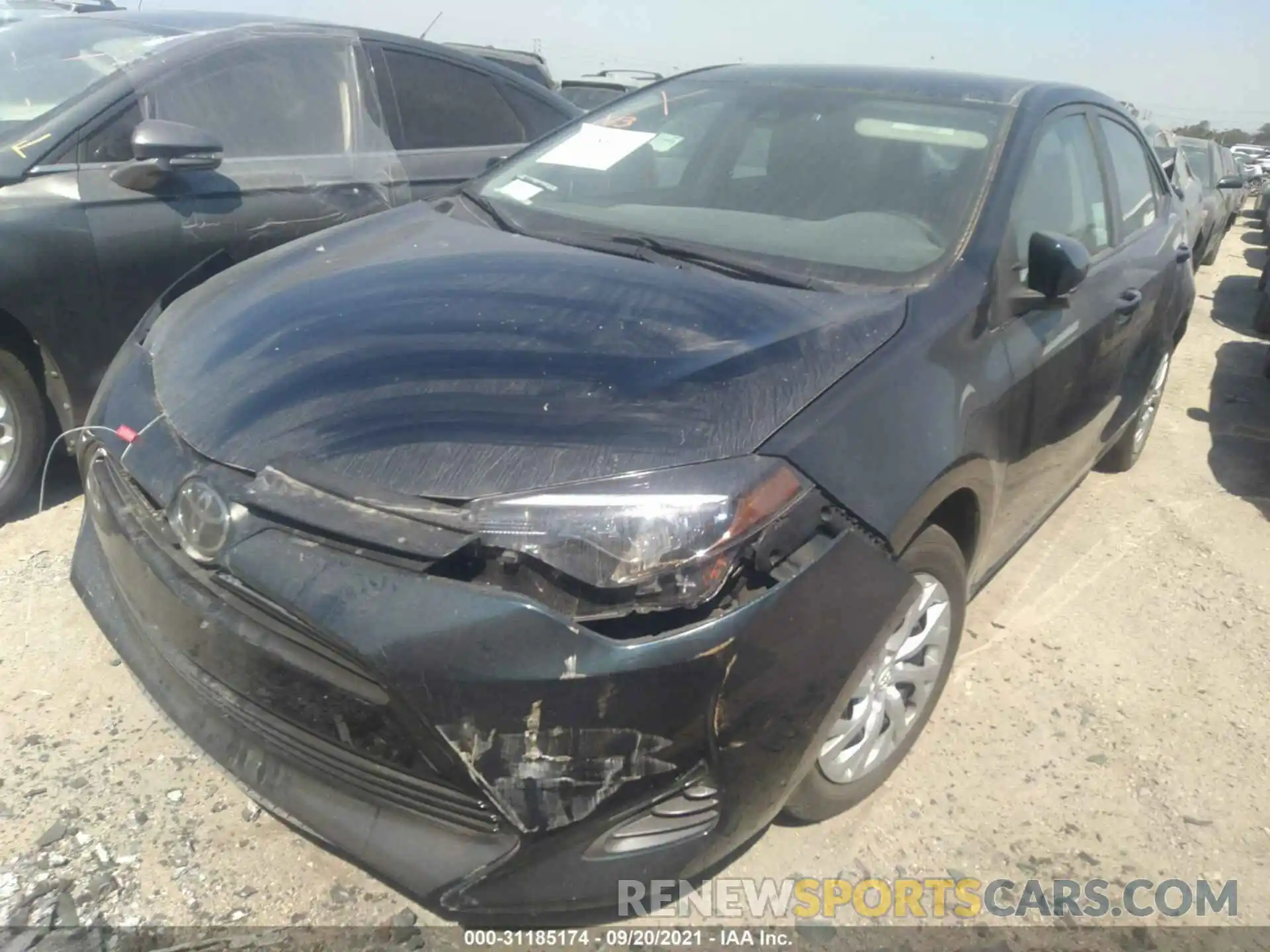 2 Photograph of a damaged car 5YFBURHE4KP893414 TOYOTA COROLLA 2019