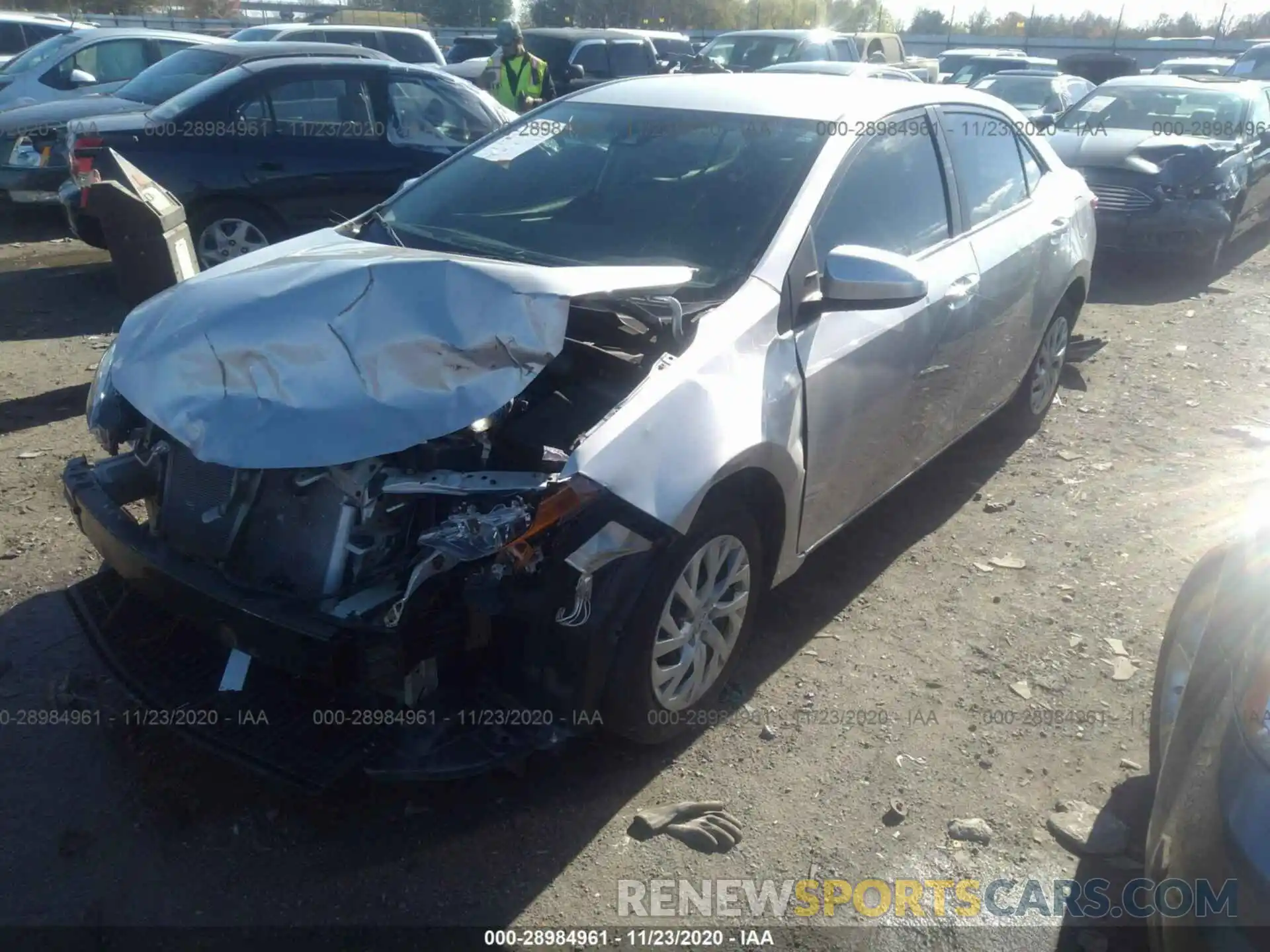 2 Photograph of a damaged car 5YFBURHE4KP893557 TOYOTA COROLLA 2019