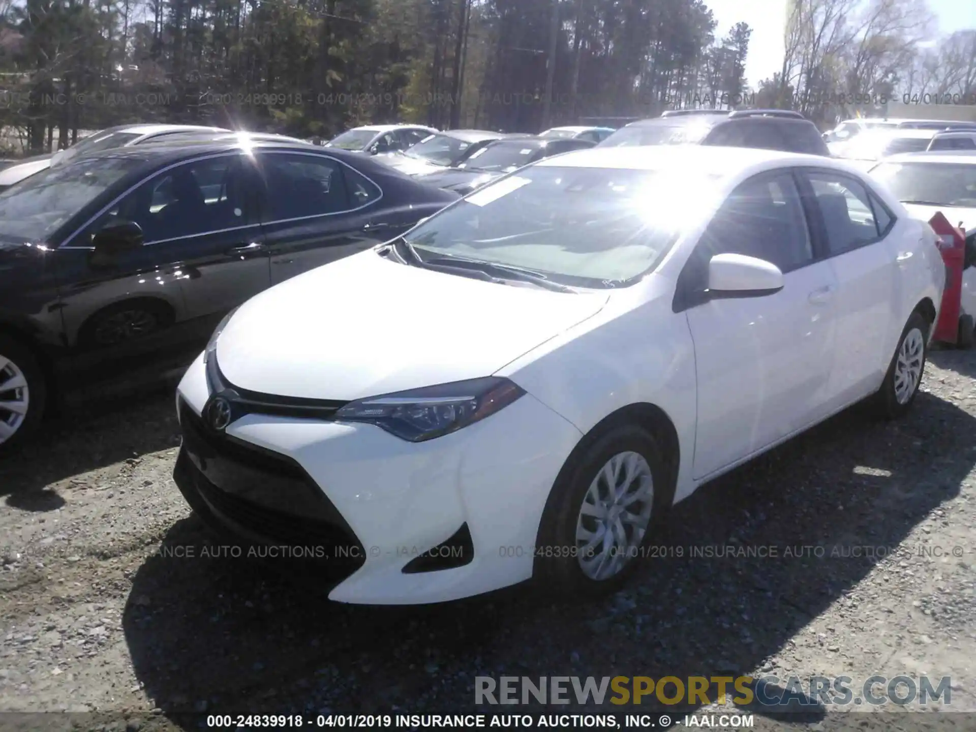 2 Photograph of a damaged car 5YFBURHE4KP894191 TOYOTA COROLLA 2019