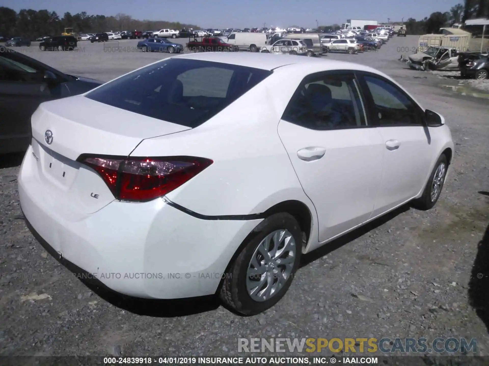 4 Photograph of a damaged car 5YFBURHE4KP894191 TOYOTA COROLLA 2019