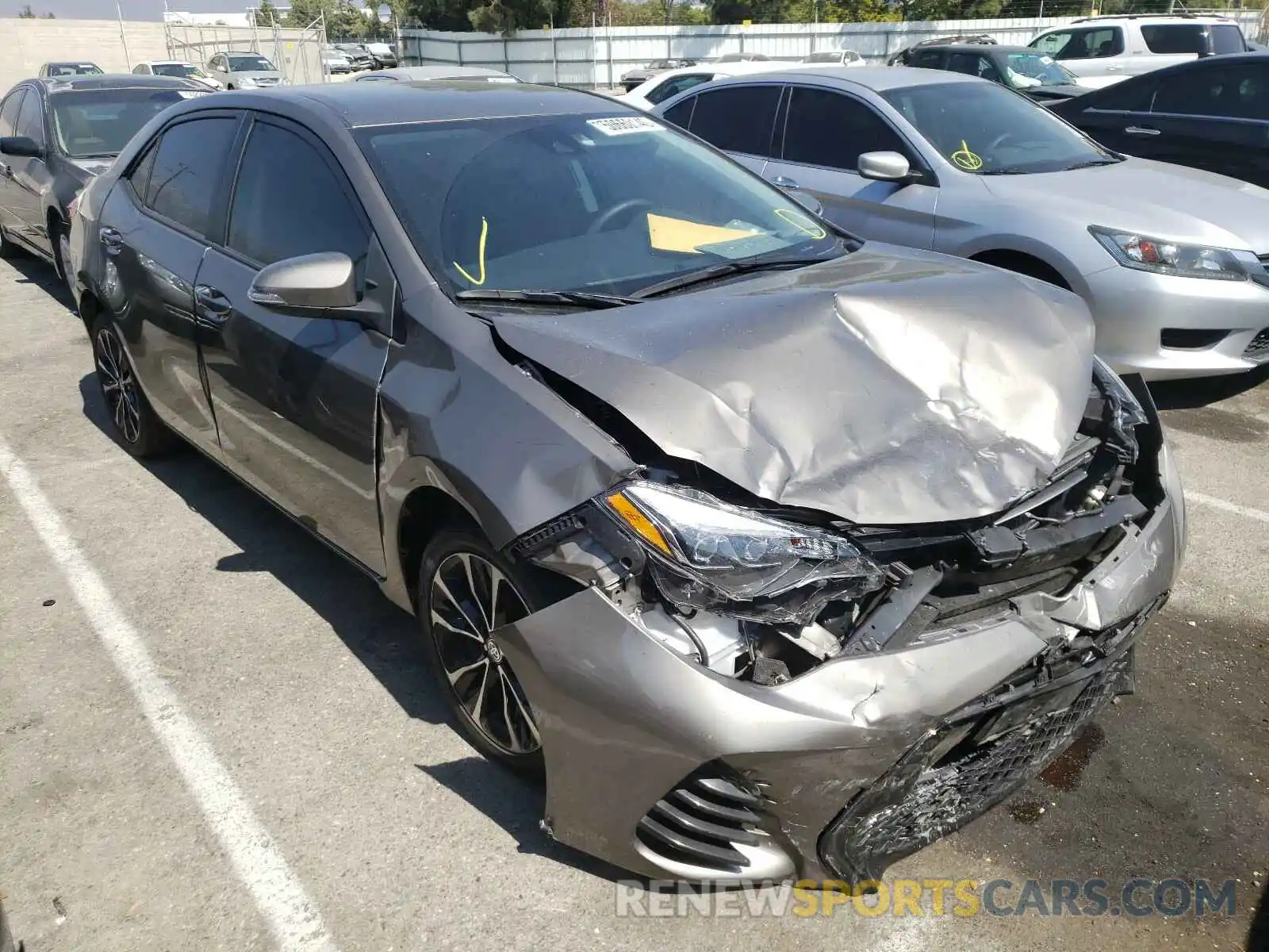 1 Photograph of a damaged car 5YFBURHE4KP894238 TOYOTA COROLLA 2019