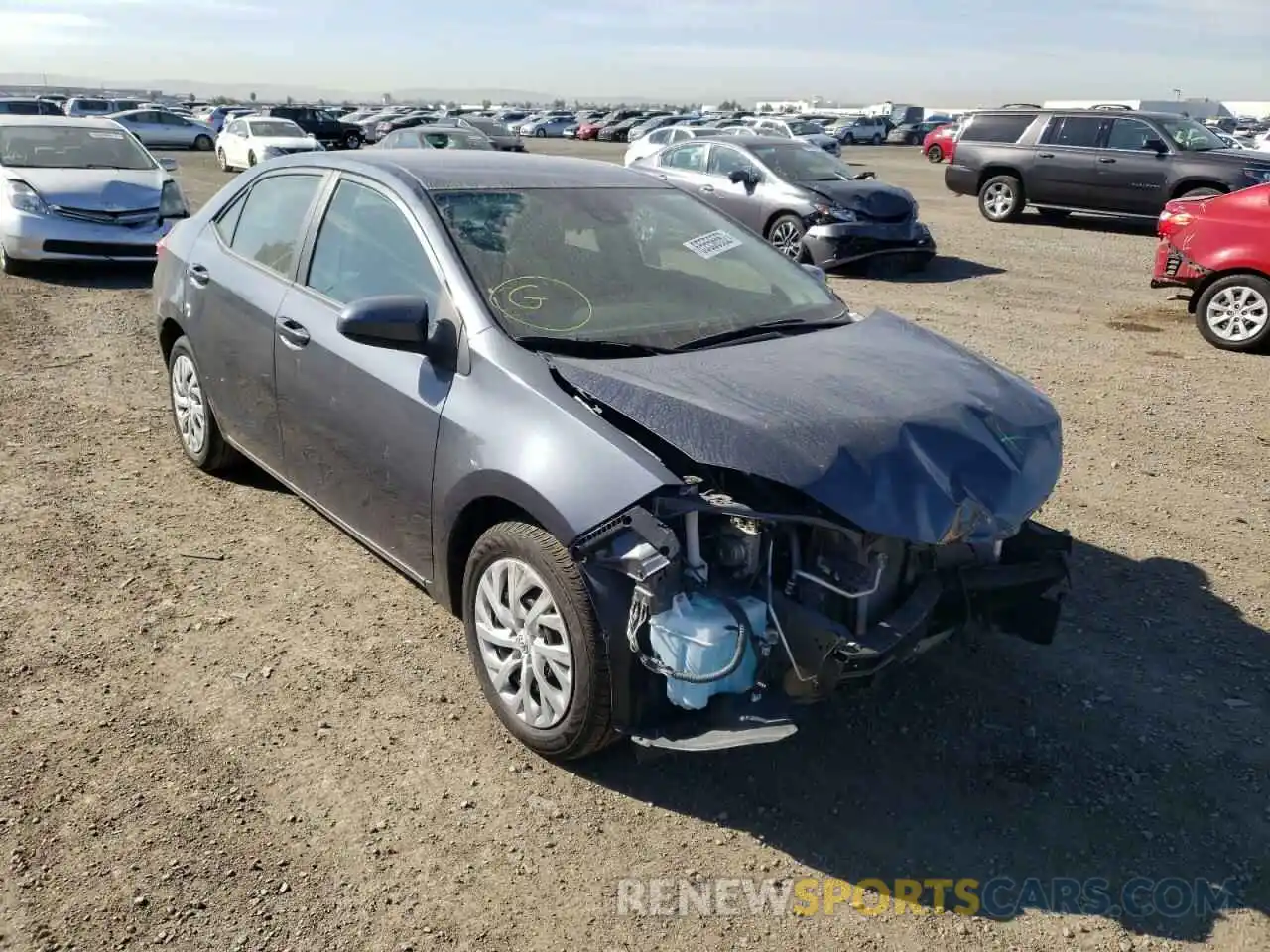 1 Photograph of a damaged car 5YFBURHE4KP894580 TOYOTA COROLLA 2019