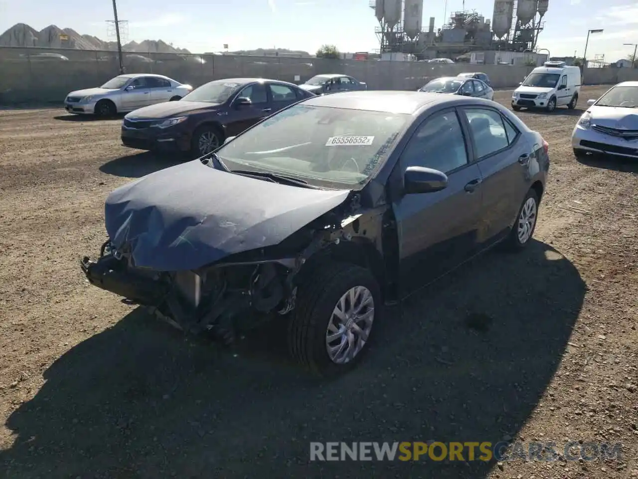 2 Photograph of a damaged car 5YFBURHE4KP894580 TOYOTA COROLLA 2019