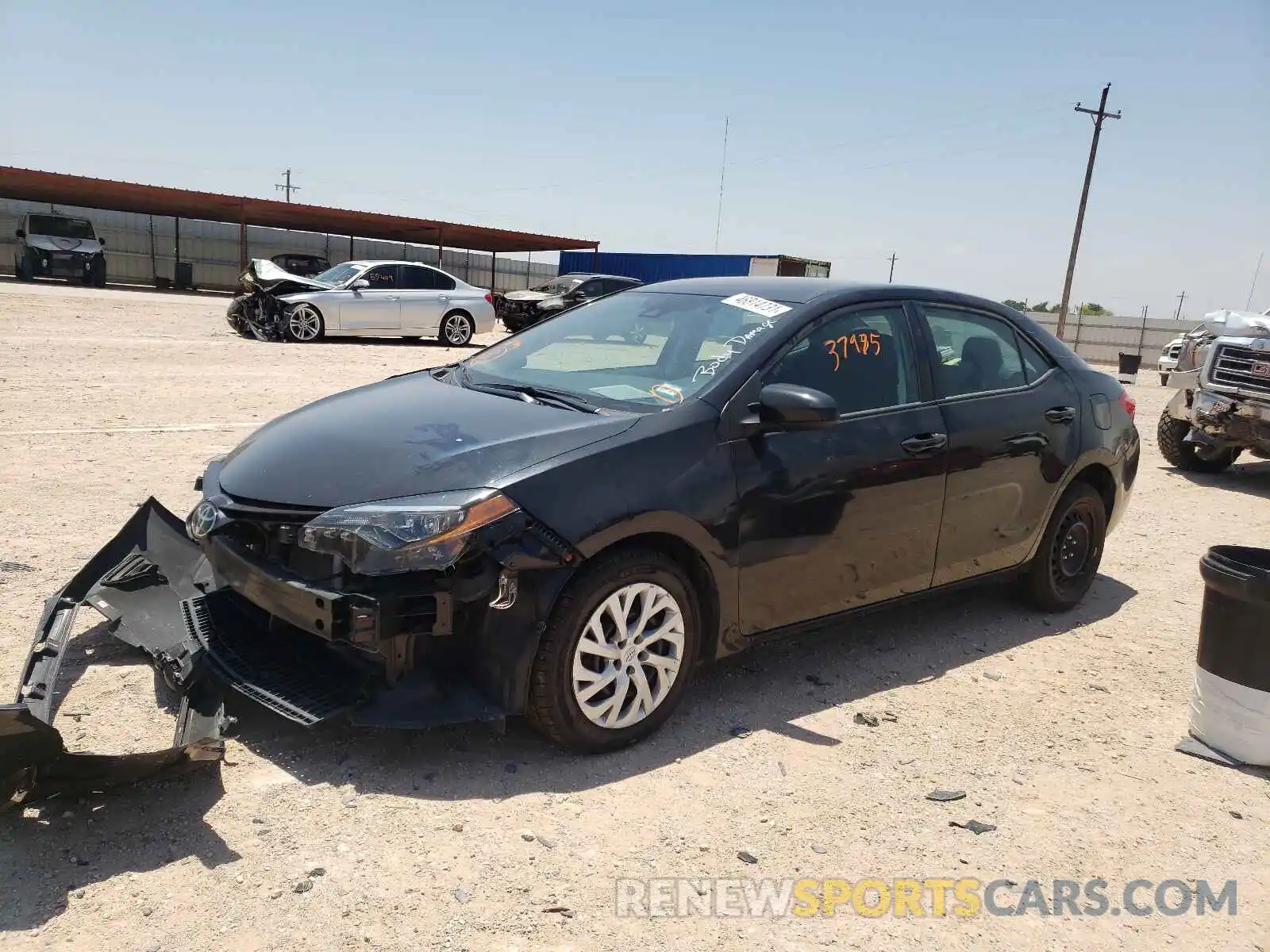 2 Photograph of a damaged car 5YFBURHE4KP894921 TOYOTA COROLLA 2019