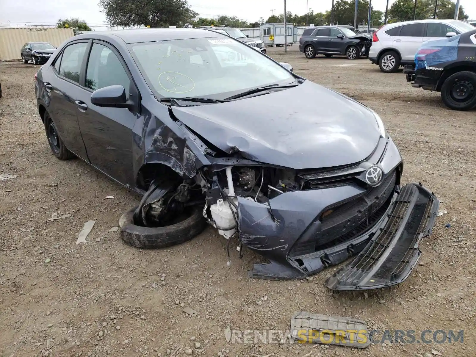 1 Photograph of a damaged car 5YFBURHE4KP895602 TOYOTA COROLLA 2019