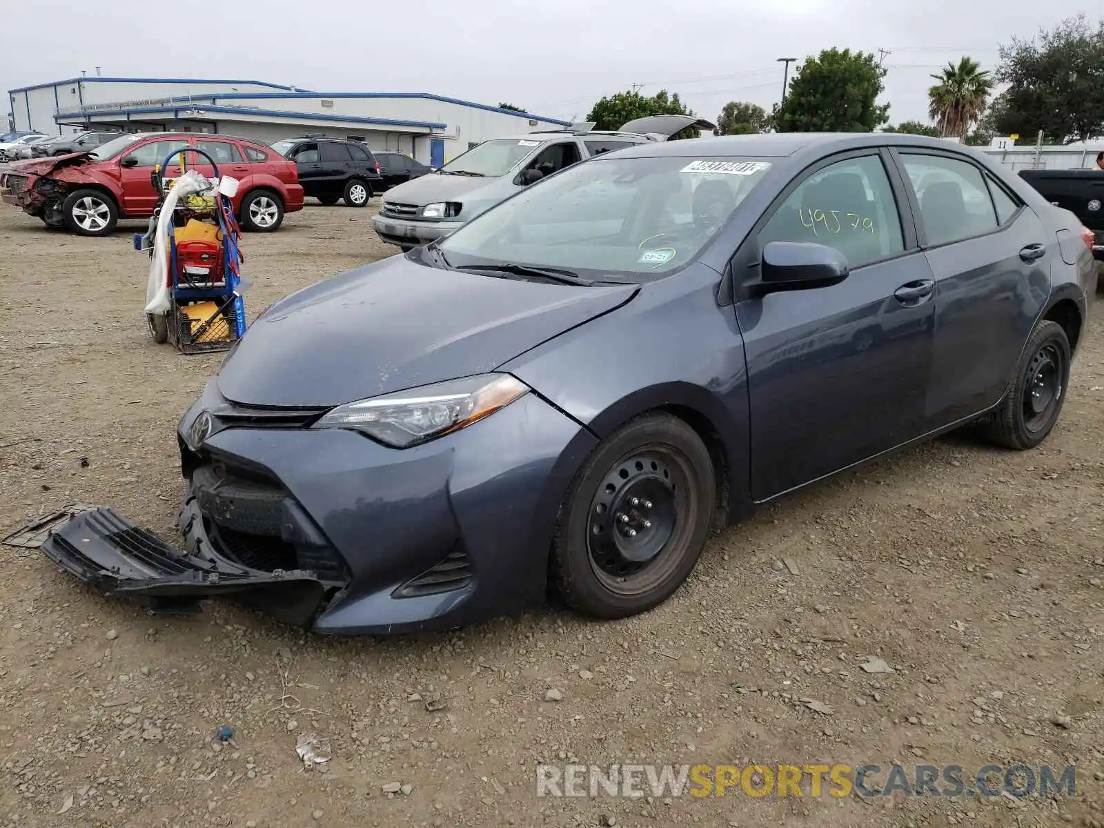 2 Photograph of a damaged car 5YFBURHE4KP895602 TOYOTA COROLLA 2019