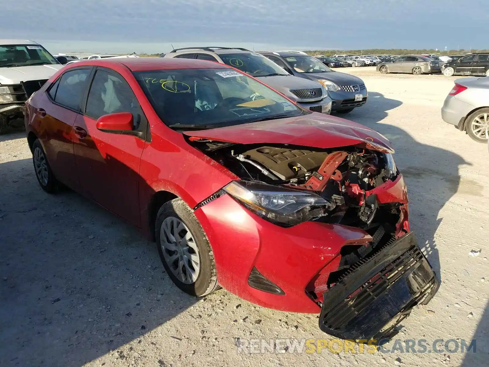 1 Photograph of a damaged car 5YFBURHE4KP895762 TOYOTA COROLLA 2019