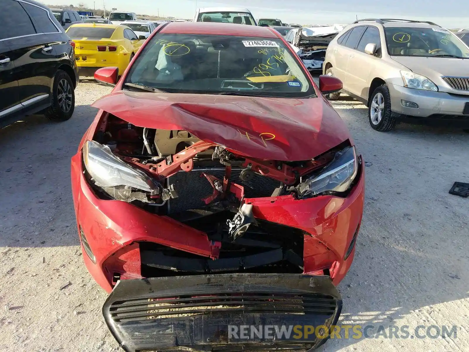 9 Photograph of a damaged car 5YFBURHE4KP895762 TOYOTA COROLLA 2019