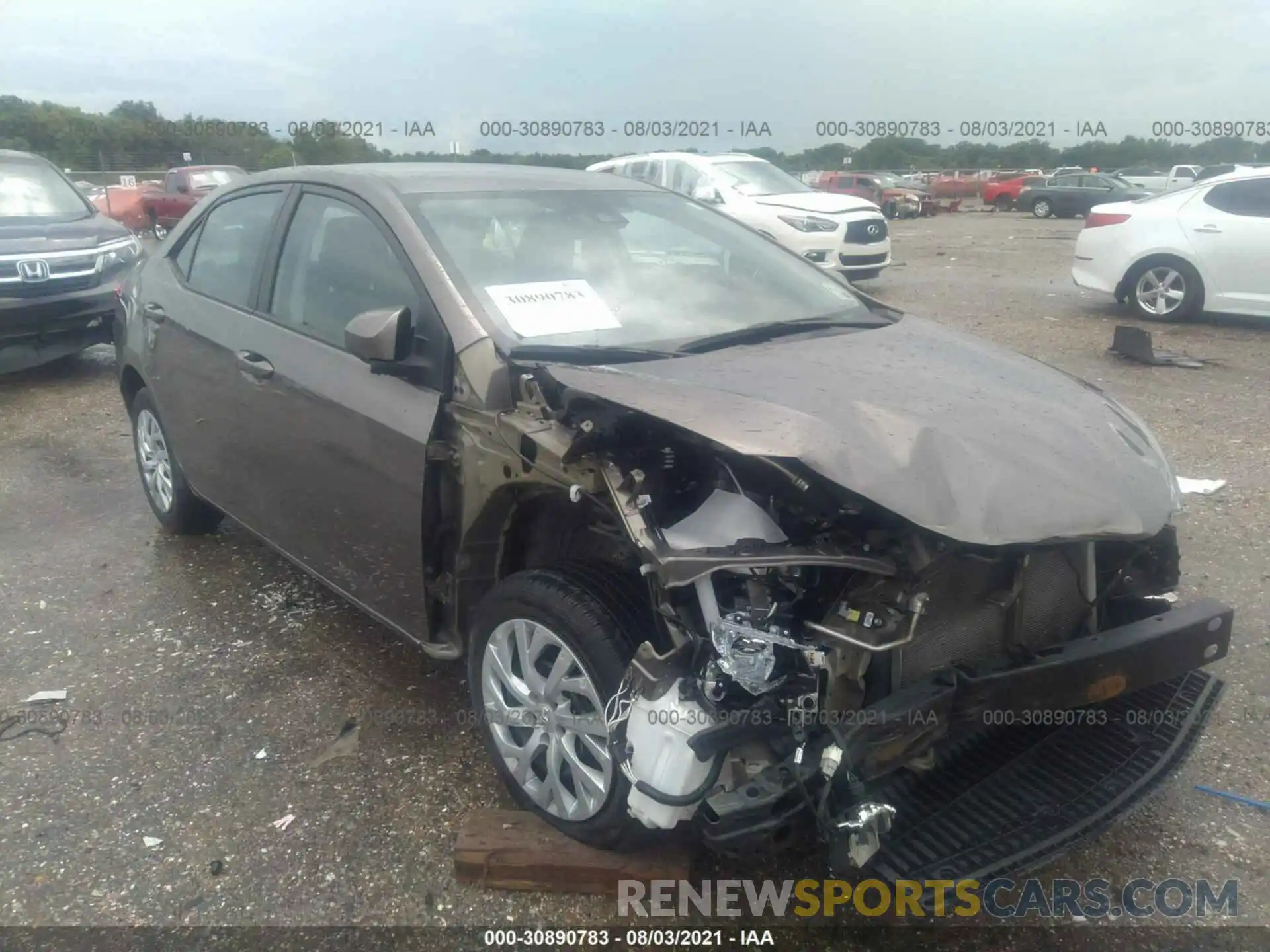 1 Photograph of a damaged car 5YFBURHE4KP895910 TOYOTA COROLLA 2019