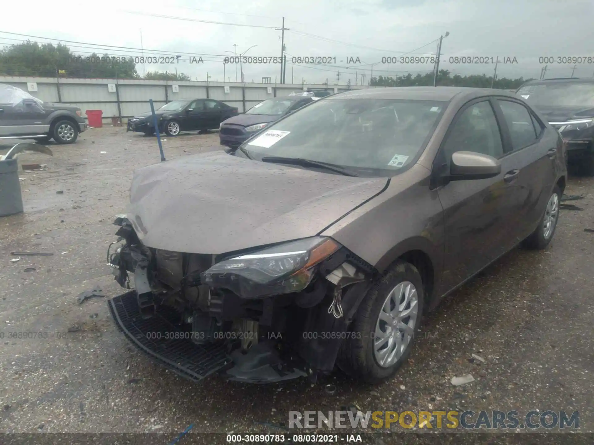 2 Photograph of a damaged car 5YFBURHE4KP895910 TOYOTA COROLLA 2019