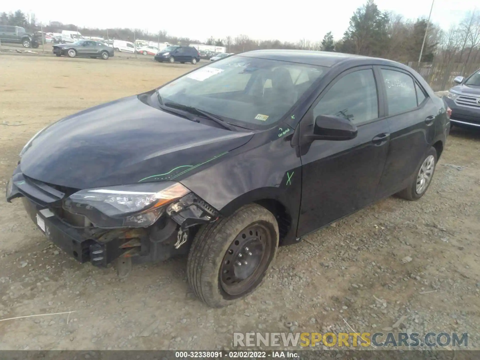 2 Photograph of a damaged car 5YFBURHE4KP896054 TOYOTA COROLLA 2019