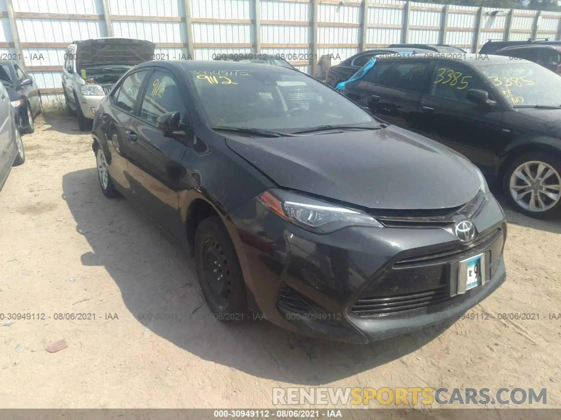 1 Photograph of a damaged car 5YFBURHE4KP896149 TOYOTA COROLLA 2019