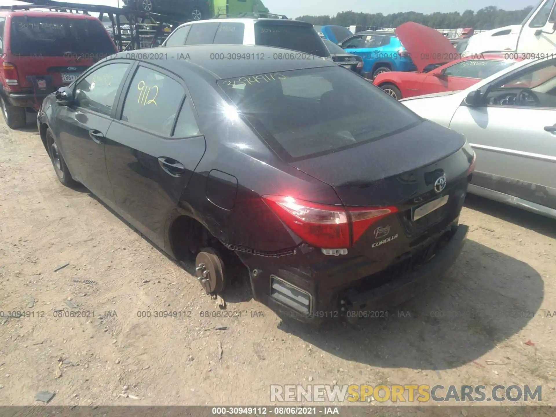 3 Photograph of a damaged car 5YFBURHE4KP896149 TOYOTA COROLLA 2019