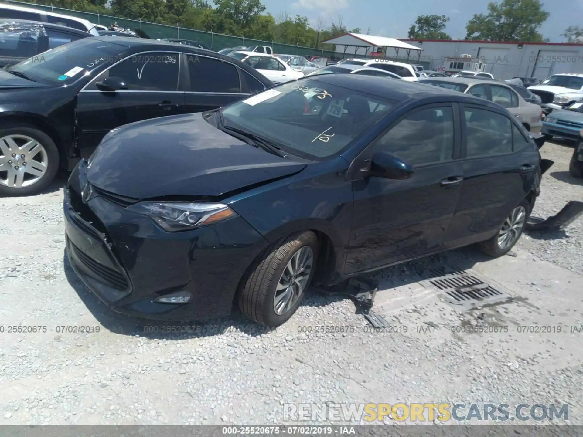 2 Photograph of a damaged car 5YFBURHE4KP896281 TOYOTA COROLLA 2019