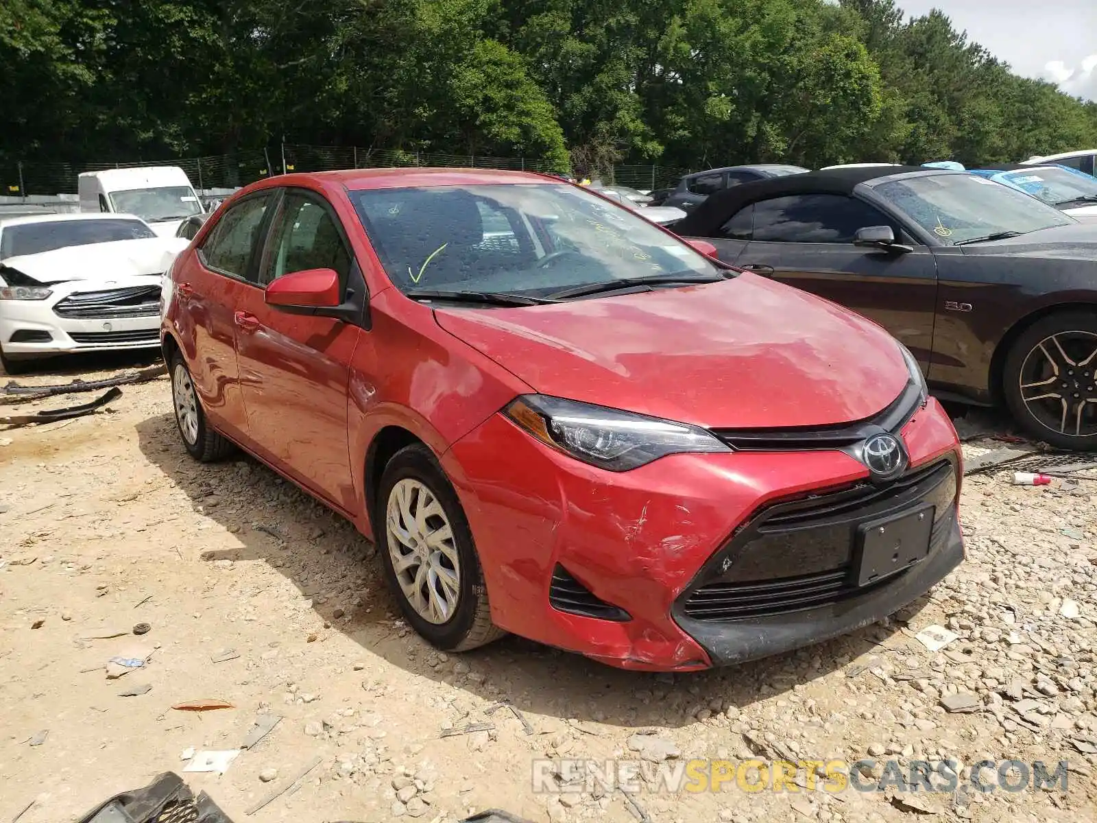 1 Photograph of a damaged car 5YFBURHE4KP896538 TOYOTA COROLLA 2019