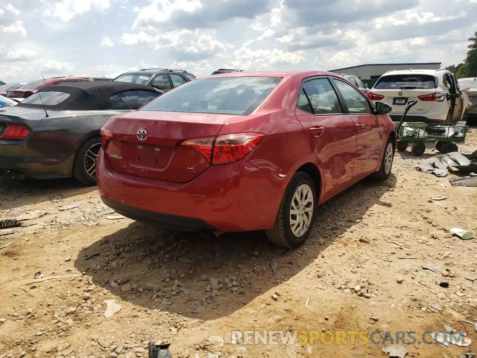 4 Photograph of a damaged car 5YFBURHE4KP896538 TOYOTA COROLLA 2019