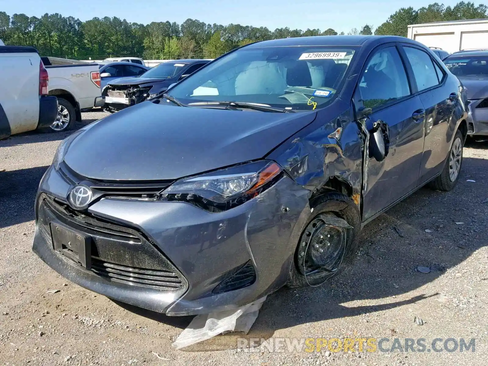 2 Photograph of a damaged car 5YFBURHE4KP896619 TOYOTA COROLLA 2019