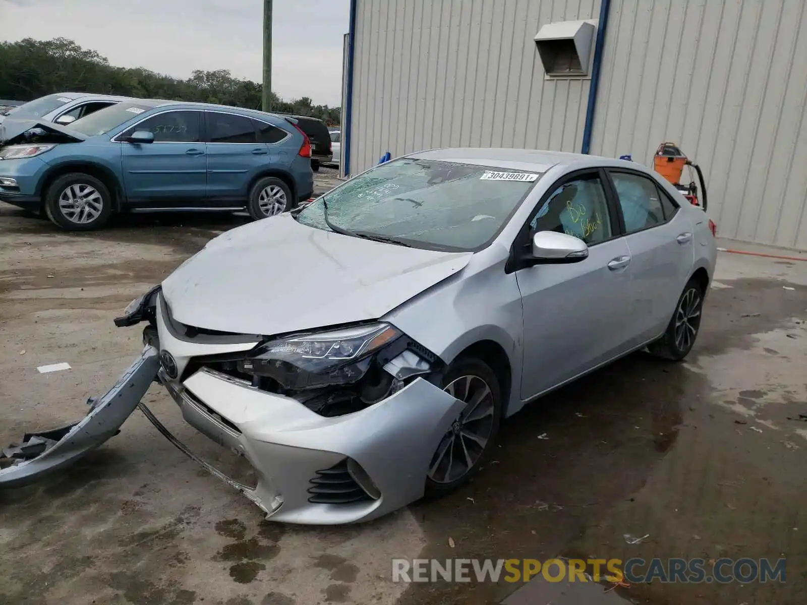 2 Photograph of a damaged car 5YFBURHE4KP897124 TOYOTA COROLLA 2019