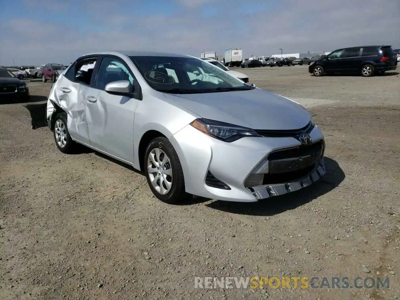 1 Photograph of a damaged car 5YFBURHE4KP897317 TOYOTA COROLLA 2019