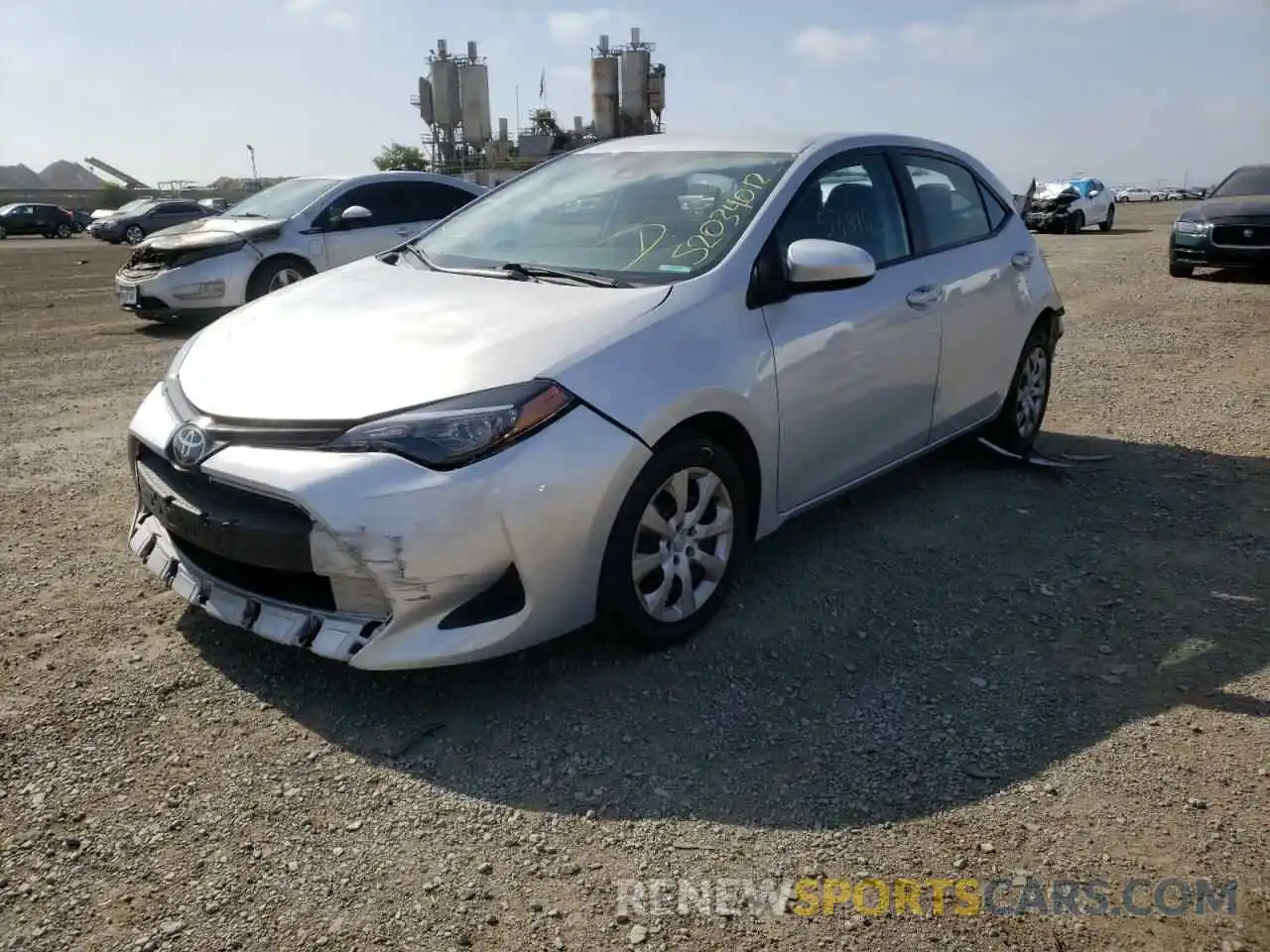 2 Photograph of a damaged car 5YFBURHE4KP897317 TOYOTA COROLLA 2019