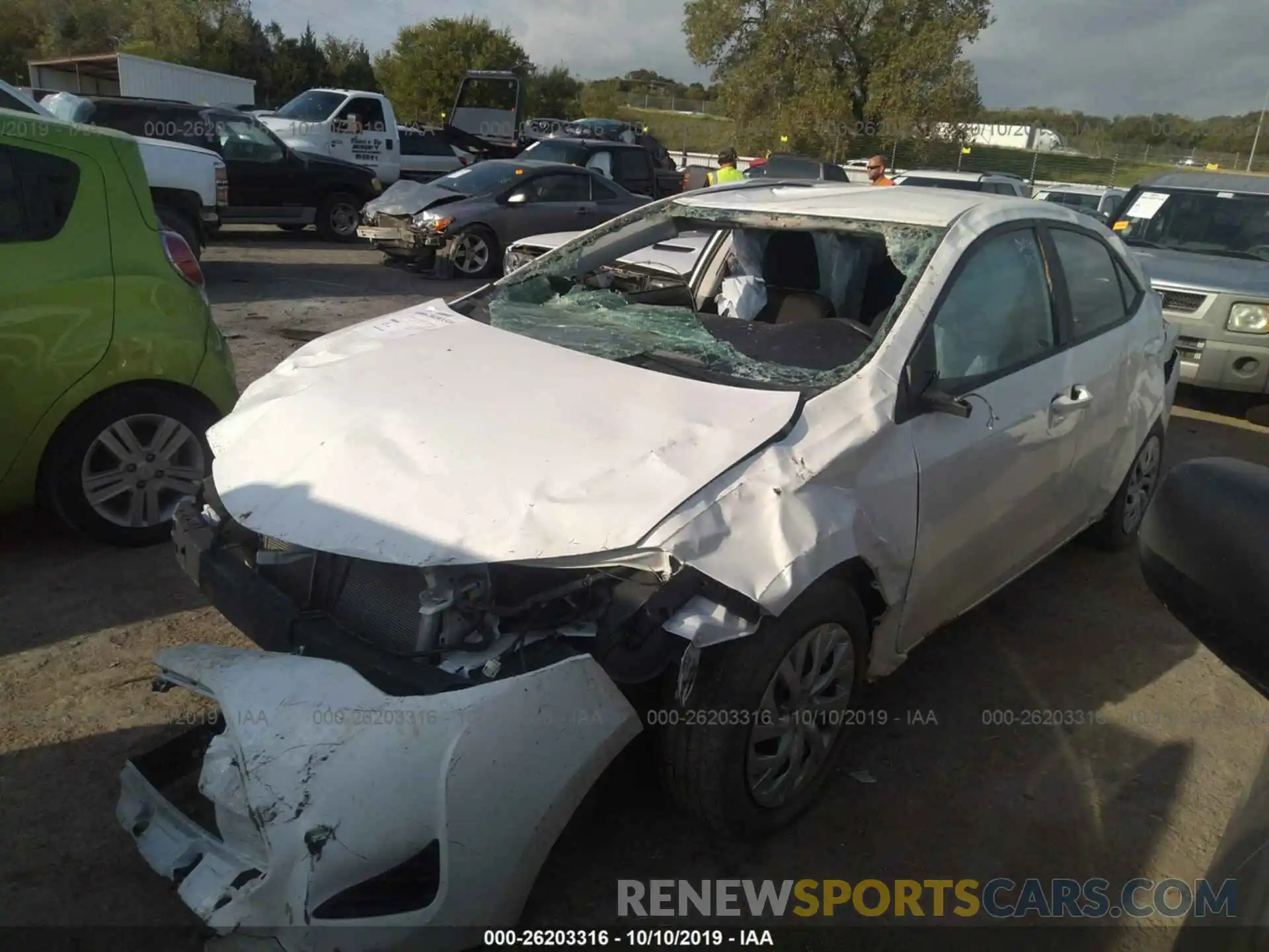 2 Photograph of a damaged car 5YFBURHE4KP897432 TOYOTA COROLLA 2019