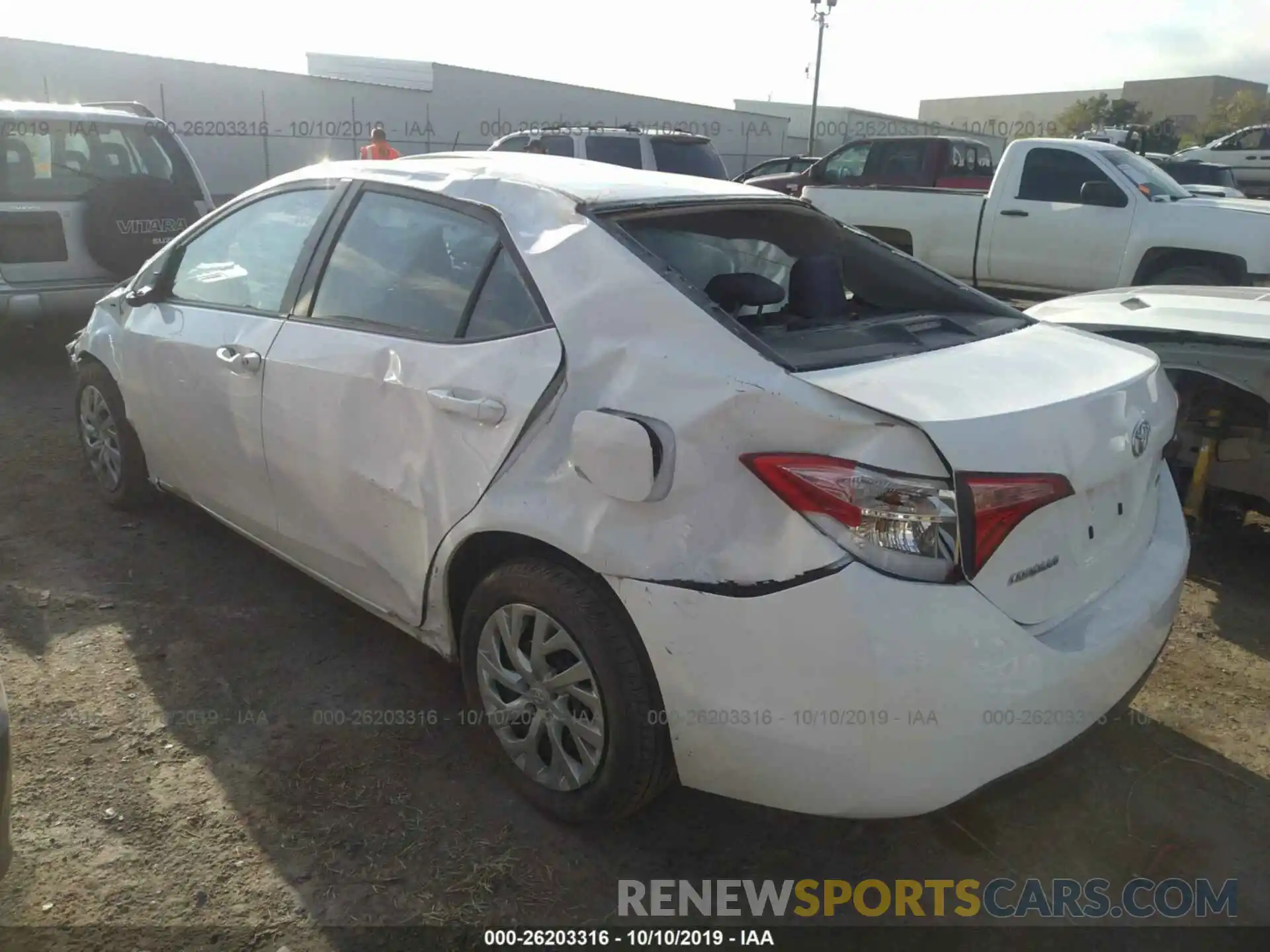 3 Photograph of a damaged car 5YFBURHE4KP897432 TOYOTA COROLLA 2019