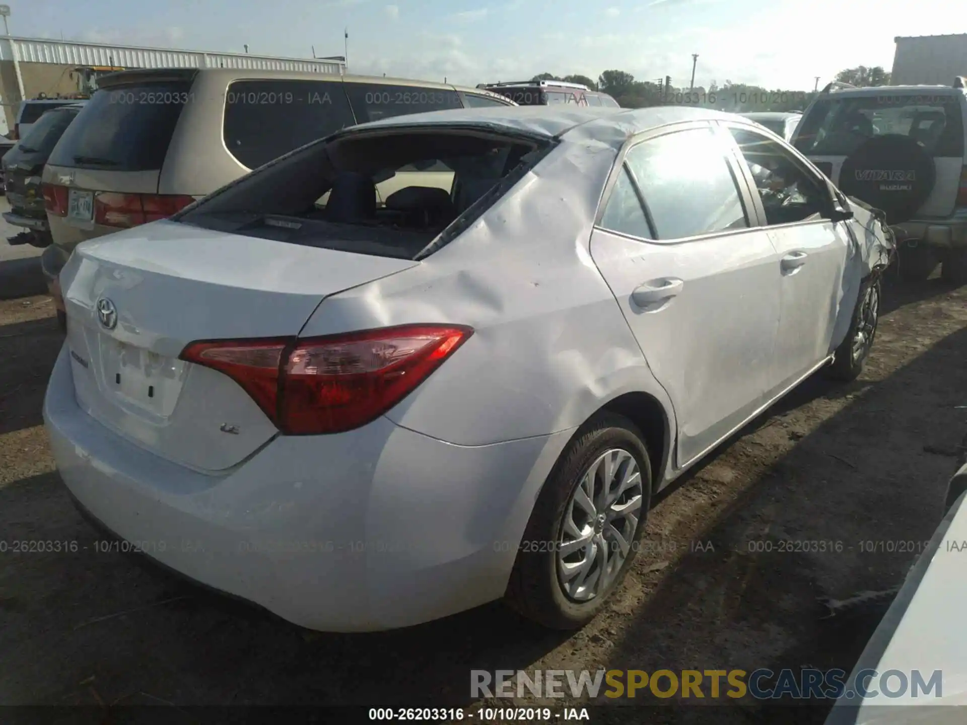 4 Photograph of a damaged car 5YFBURHE4KP897432 TOYOTA COROLLA 2019