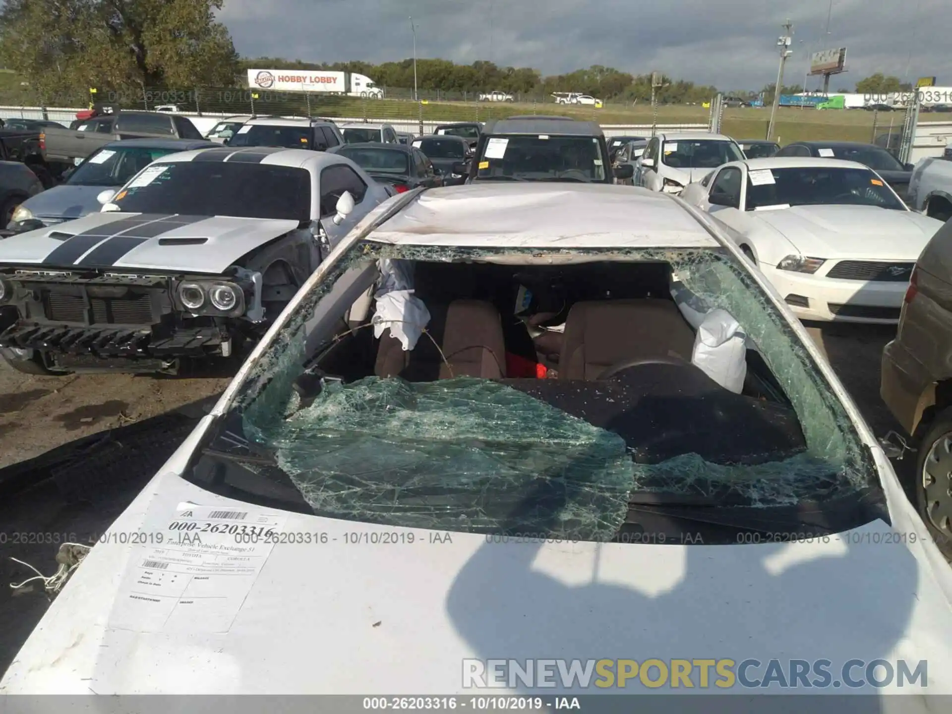 6 Photograph of a damaged car 5YFBURHE4KP897432 TOYOTA COROLLA 2019