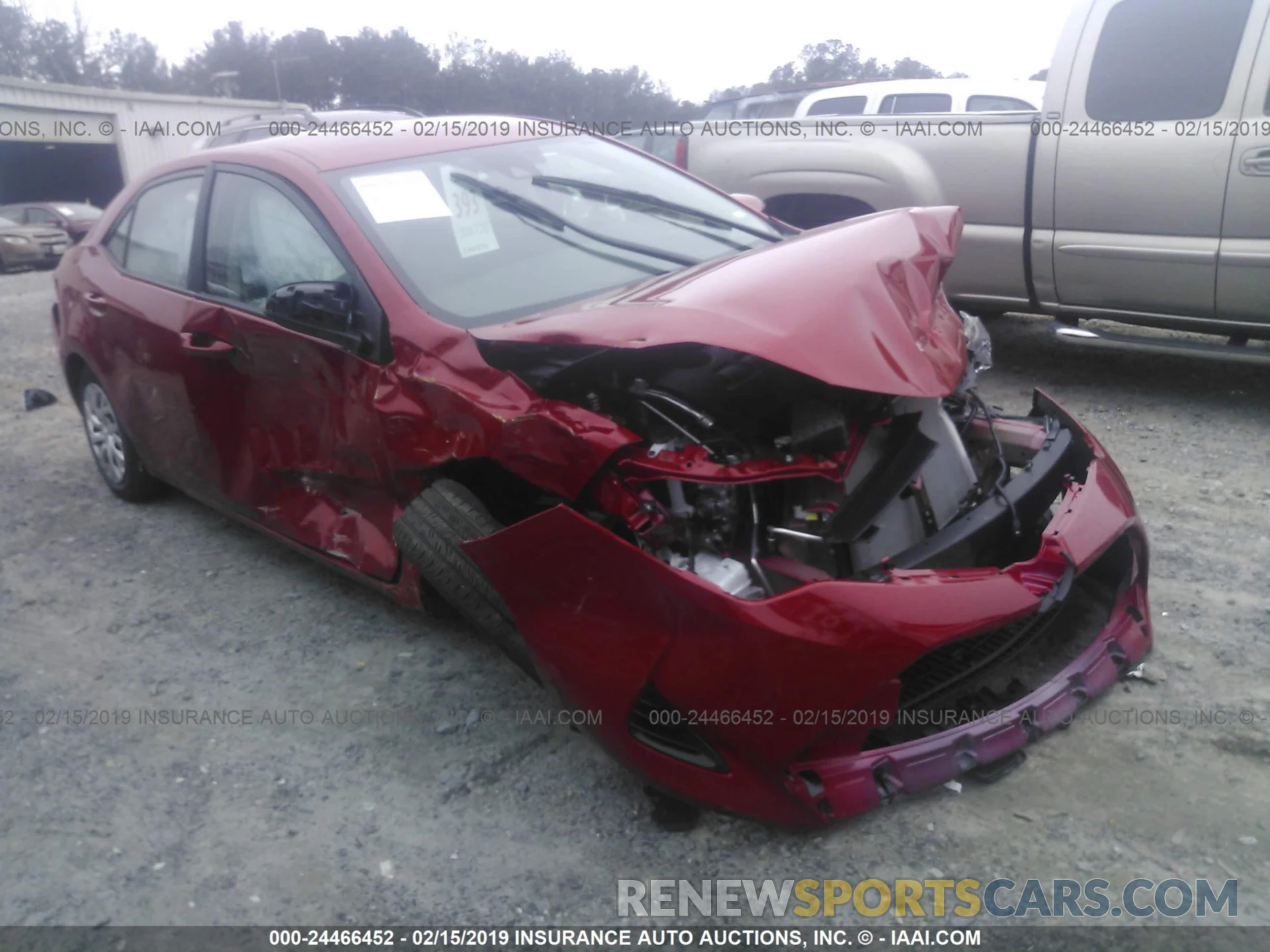 1 Photograph of a damaged car 5YFBURHE4KP897513 TOYOTA COROLLA 2019