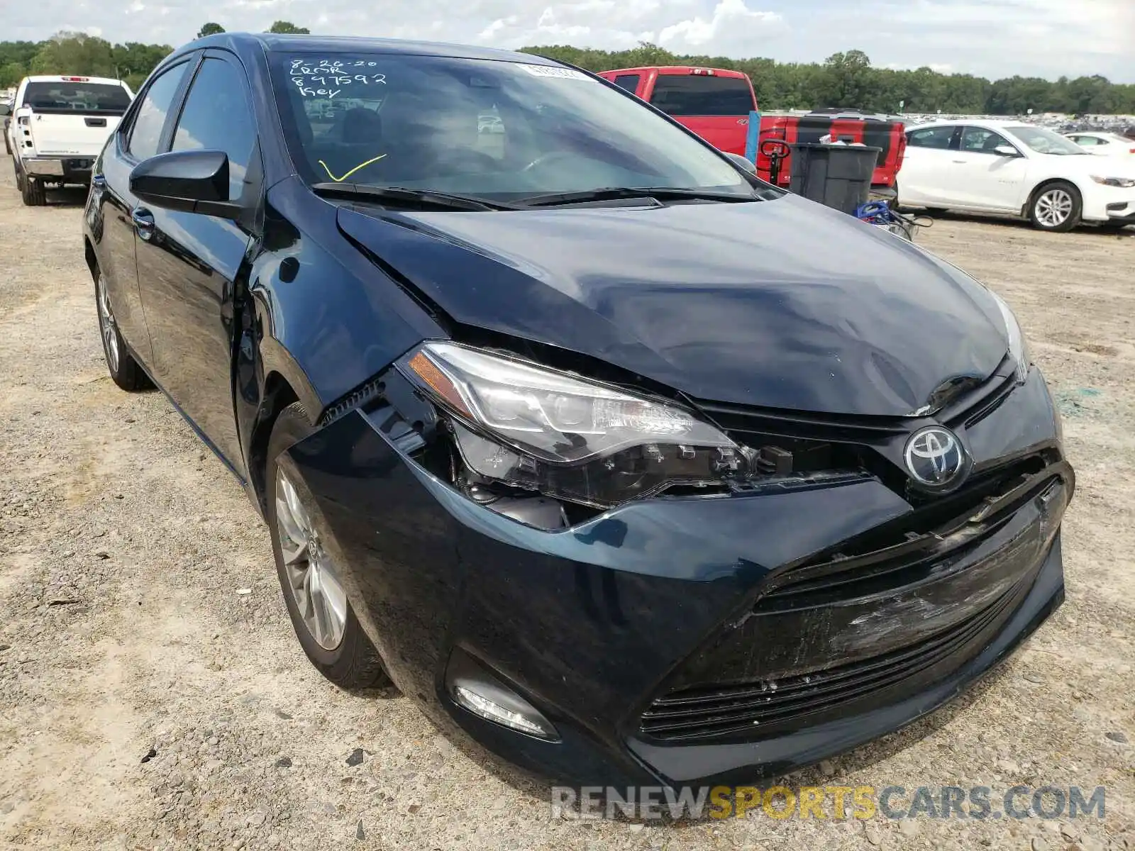 1 Photograph of a damaged car 5YFBURHE4KP897592 TOYOTA COROLLA 2019