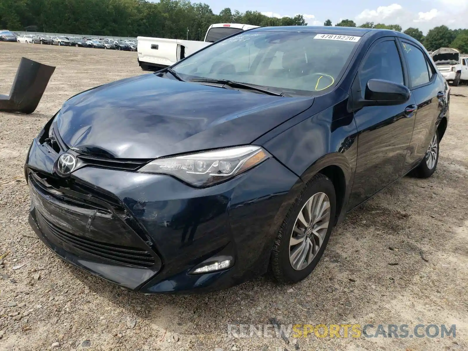 2 Photograph of a damaged car 5YFBURHE4KP897592 TOYOTA COROLLA 2019